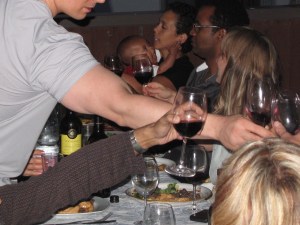 lean in for a menacing toast