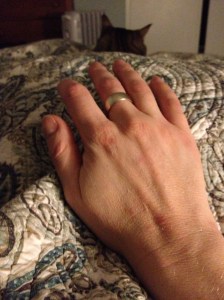 Julia's big ol' hands, #1