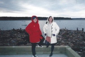 Lorrie and Lianne in St. Andrew's New Brunswick, c. 1998.