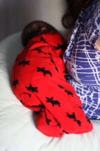 My son breastfeeding. discreet.