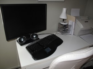 My new writing nook. How I cherish it. 