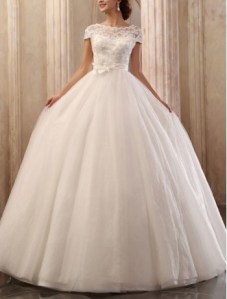 tulle-bateau-neckline-ball-gown-wedding-dress-with-cap-sleeves