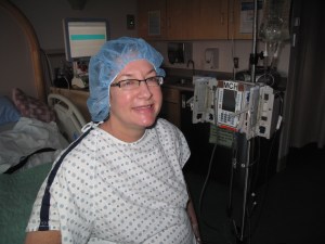 Me waiting for surgery. 