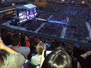 My view at the One Direction concert in Edmonton on July 21, 2015.