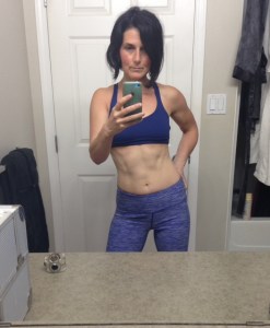 Here I am currently- my weight is stable a 124lb and my jeans fit awesome! My breasts fill out my bra and I am happy.