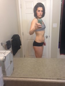 Here I am in February 2016. I am now 129 lb and feeling awful.