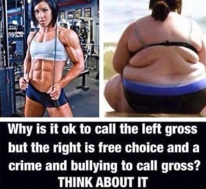 An anti-muscle shaming meme that fat shames. Seehttp://www.fitnessandpower.com/fitness-stories/muscle-shaming